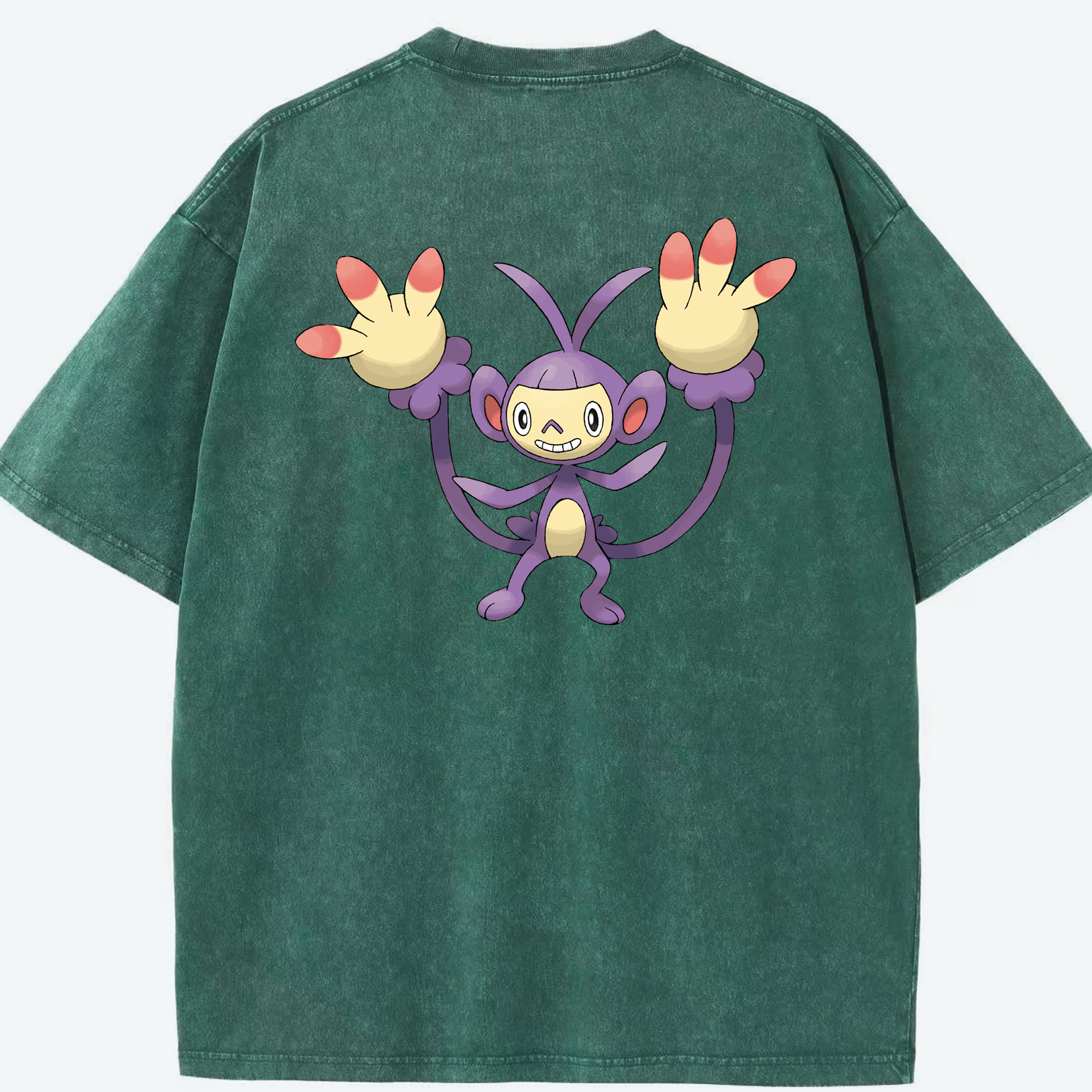 （画像用） ポケットモンスター Pokémon 綿100% ヴィンテージ風 半袖Tシャツ（背面プリント）